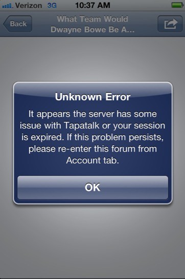 unknown message incoming from the slave server